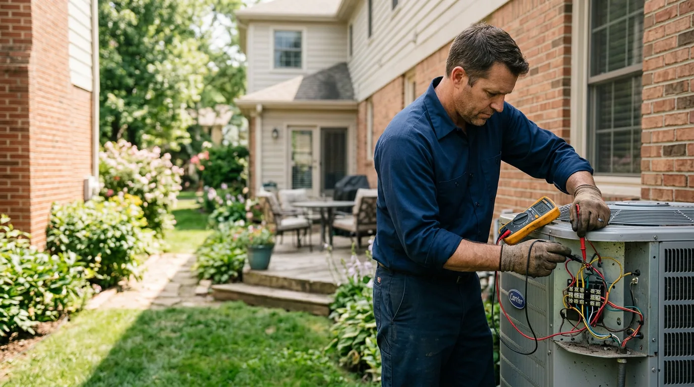 HVAC technician working near Kaweah, CA